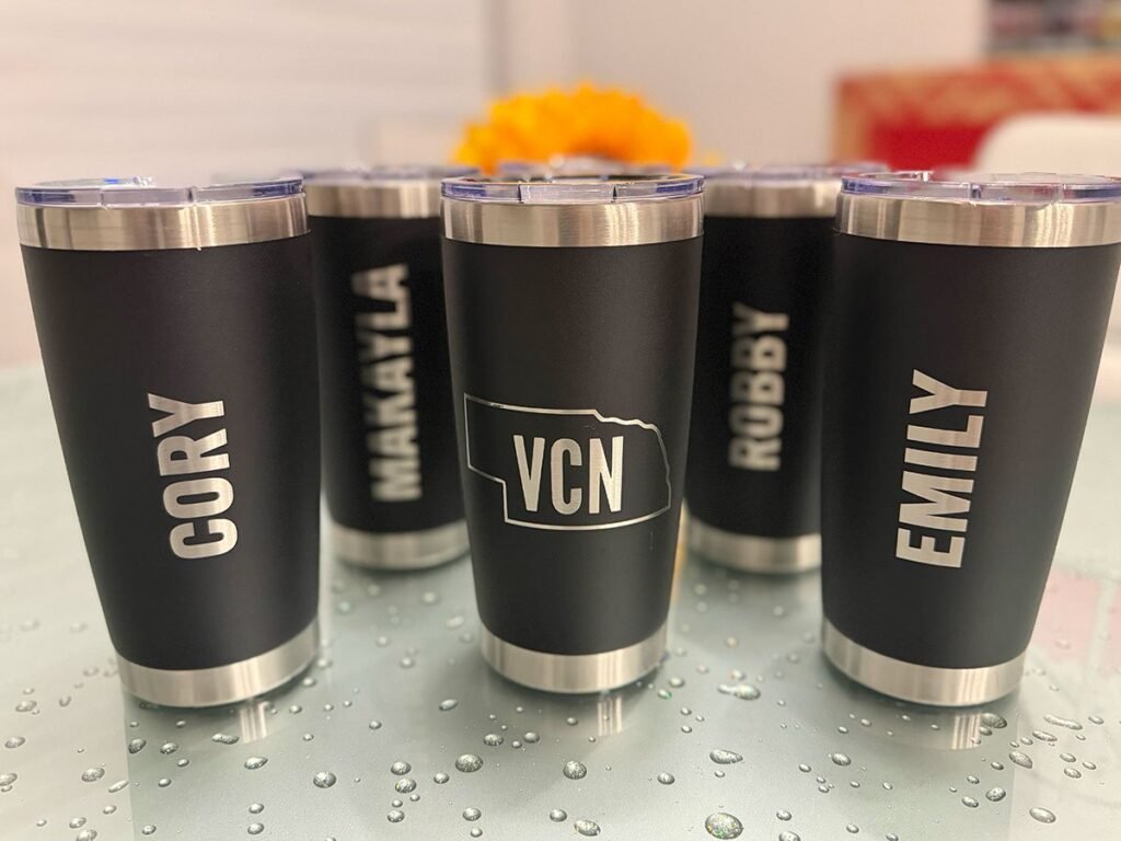Celebrating Team Milestones with Custom Laser-Engraved Tumblers